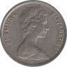 Монета. Бермудские острова. 10 центов 1984 год. рев.