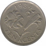 Монета. Бермудские острова. 10 центов 1984 год. ав.