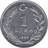 Монета. Турция. 1 лира 1985 год. ав.
