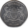 Монета. Ботсвана. 25 тхебе 2013 год. ав.