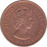 Монета. Маврикий. 5 центов 1971 год. рев.