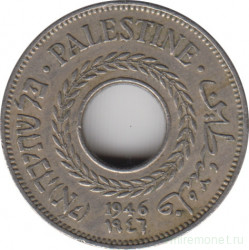 Монета. Палестина. 5 милей 1946 год.