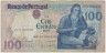 Банкнота. Португалия. 100 эскудо 1985 год. Тип 178d (3). ав.
