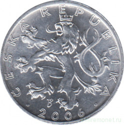Монета. Чехия. 50 геллеров 2006 год.