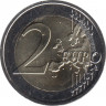 Монета. Эстония. 2 евро 2021 год. Волк. рев.