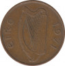 Монета. Ирландия. 1 пенни 1971 год. ав.
