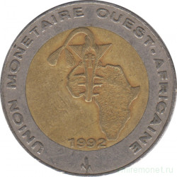 Монета. Западноафриканский экономический и валютный союз (ВСЕАО). 250 франков 1992 год.