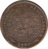 Монета. Нидерланды. 1/2 цента 1934 год. ав.