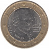 Монета. Австрия. 1 евро 2011 год. 