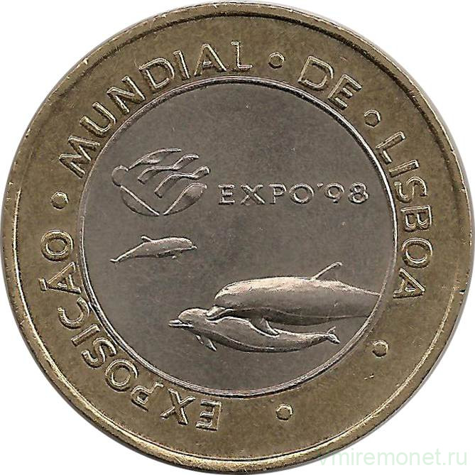 Монета. Португалия. 200 эскудо 1997 год. Лиссабонская всемирная выставка (Expo 1998).