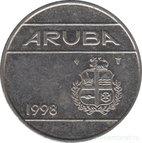 Монета. Аруба. 25 центов 1998 год.