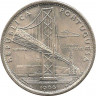 Аверс. Монета. Португалия. 20 эскудо 1966 год. Открытие моста Антониу Салазара.
