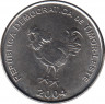 Монета. Восточный Тимор. 10 сентаво 2004 год. ав.