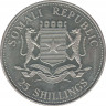 Монета. Сомалиленд. 25 шиллингов 2006 год. Чёрный носорог. рев.