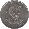 Монета. Свазиленд. 1 лилангени 1975 год. ФАО. Международный год женщин. рев.