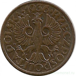 Монета. Польша. 1 грош 1936 год. 