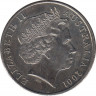 Монета. Австралия. 20 центов 2001 год. Столетие конфедерации. Квинсленд. рев.