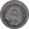 Монета. Сьерра-Леоне. 1 доллар 2001 год. Большая африканская пятёрка. Лев. ав.