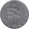 Монета. Французская Полинезия. 2 франка 2007 год. ав.