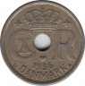Монета. Дания. 25 эре 1936 год. ав.