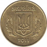  Монета. Украина. 10 копеек 2011 год. ав.