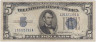 Банкнота. США. 5 долларов 1934 год. B. Тип 414Аb. ав.