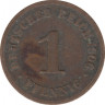Монета. Германия (Германская империя 1871-1922). 1 пфенниг 1906 год. (F). ав.