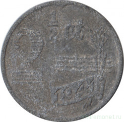 Монета. Нидерланды. 2,5 цента 1941 год.