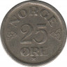  Монета. Норвегия. 25 эре 1953 год. рев.