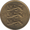 Монета. Эстония. 5 сенти 1995 год. ав.