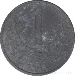 Монета. Богемия и Моравия. 1 крона 1943 год.