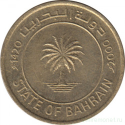 Монета. Бахрейн. 10 филсов 2000 год.