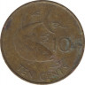 Монета. Сейшельские острова. 10 центов 1982 год. рев.
