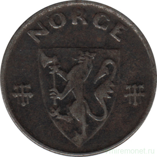 Монета. Норвегия. 2 эре 1945 год.