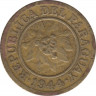 Монета. Парагвай. 5 сентимо 1944 год. ав.