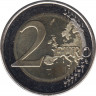  Монета. Бельгия. 2 евро 2009 год. 10 лет экономическому и валютному союзу. рев.