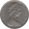 Монета. Бермудские острова. 25 центов 1981 год. рев.