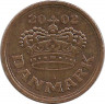 Монета. Дания. 50 эре 2002 год. ав.