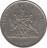 Монета. Тринидад и Тобаго. 10 центов 1975 год. ав.