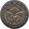 Монета. Бельгия. 2 евро 2006 год. Конструкция Атомиум в Брюсселе. ав.