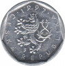  Монета. Чехия. 20 геллеров 1997 год. ав.