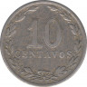Монета. Аргентина. 10 сентаво 1906 год. рев.