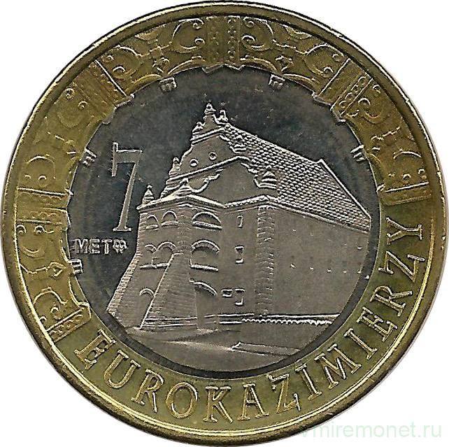 Монета. Польша. 7 евро казимежских Казимеж-Дольны 2009 год.