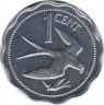 Монета. Белиз. 1 цент 1977 год. рев.