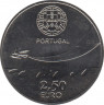 Монета. Португалия. 2.5 евро 2014 год. 100 лет военной авиации. рев.