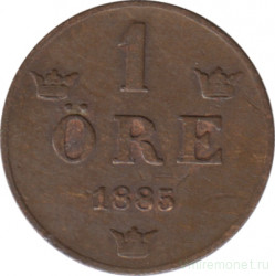 Монета. Швеция. 1 эре 1885 год.
