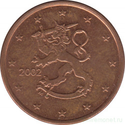 Монета. Финляндия. 5 центов 2002 год.