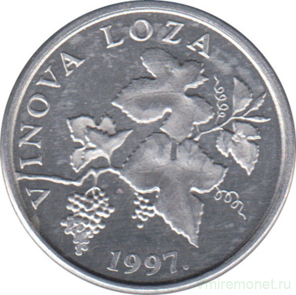 Монета. Хорватия. 2 липы 1997 год.