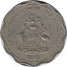 Монета. Багамские острова. 10 центов 1980 год. ав.