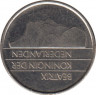 Монета. Нидерланды. 25 центов 1996 год. рев.